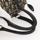 Christian Dior Trotter Canvas Hand Bag Navy Silver Auth 144464-7