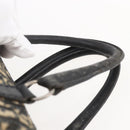 Christian Dior Trotter Canvas Hand Bag Navy Silver Auth 144464-8