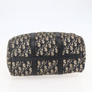 Christian Dior Trotter Canvas Hand Bag Navy Silver Auth 144464-5