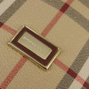 BURBERRY Nova Check Backpack PVC Beige Gold Auth 144466-17