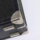 Christian Dior Honeycomb Canvas Attache case Trunk Black Auth 144467-15