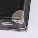 Christian Dior Honeycomb Canvas Attache case Trunk Black Auth 144467-16