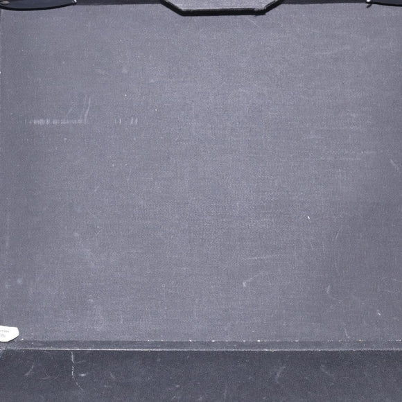 Christian Dior Honeycomb Canvas Attache case Trunk Black Auth 144467