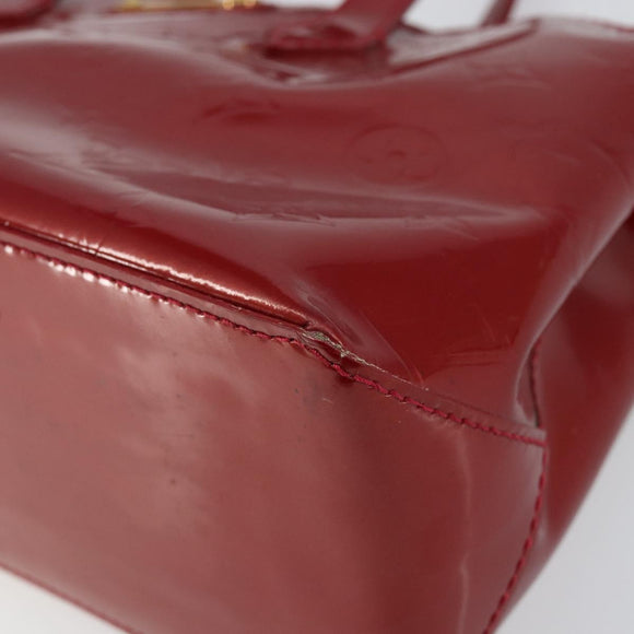 LOUIS VUITTON Monogram Vernis Wilshire PM Bag Pomme D'amour M93642 Auth 144468