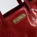 LOUIS VUITTON Monogram Vernis Wilshire PM Bag Pomme D'amour M93642 Auth 144468-14