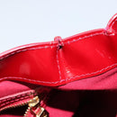 LOUIS VUITTON Monogram Vernis Wilshire PM Bag Pomme D'amour M93642 Auth 144468-20