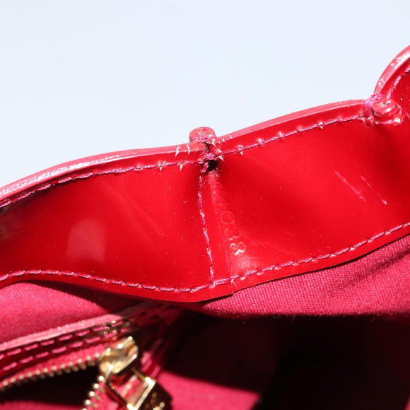 LOUIS VUITTON Monogram Vernis Wilshire PM Bag Pomme D'amour M93642 Auth 144468