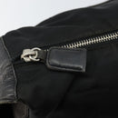 PRADA Shoulder Bag Nylon Black Silver Auth 144476-10