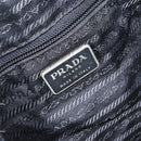 PRADA Shoulder Bag Nylon Black Silver Auth 144476-18