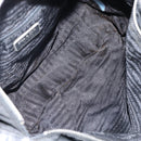 PRADA Shoulder Bag Nylon Black Silver Auth 144476-11