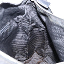 PRADA Shoulder Bag Nylon Black Silver Auth 144476-19