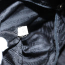 PRADA Shoulder Bag Nylon Black Silver Auth 144476-12