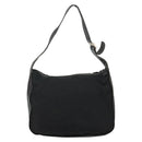 PRADA Shoulder Bag Nylon Black Silver Auth 144476-2
