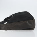 PRADA Shoulder Bag Nylon Black Silver Auth 144476-4