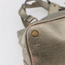 Chloe Kerala Hand Bag Leather Champagne Gold Auth 144479-13