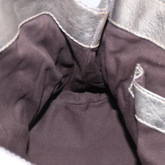 Chloe Kerala Hand Bag Leather Champagne Gold Auth 144479