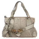 Chloe Kerala Hand Bag Leather Champagne Gold Auth 144479-2