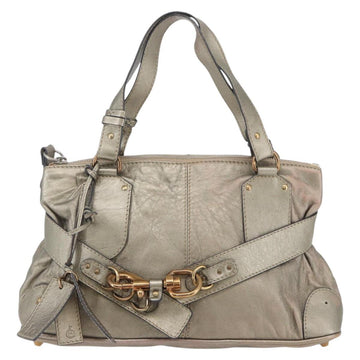 Chloe Kerala Hand Bag Leather Champagne Gold Auth 144479 - 0