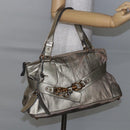 Chloe Kerala Hand Bag Leather Champagne Gold Auth 144479-22