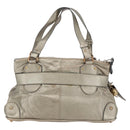 Chloe Kerala Hand Bag Leather Champagne Gold Auth 144479-3