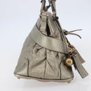 Chloe Kerala Hand Bag Leather Champagne Gold Auth 144479-4