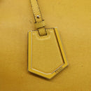 FENDI Hand Bag Leather Yellow Gold Auth 144480-17