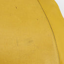 FENDI Hand Bag Leather Yellow Gold Auth 144480-10