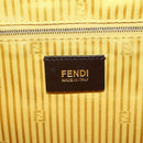 FENDI Hand Bag Leather Yellow Gold Auth 144480-20