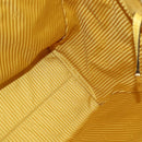 FENDI Hand Bag Leather Yellow Gold Auth 144480-22