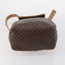 CELINE Macadam Canvas Backpack PVC Leather Brown Gold Auth 144490-5