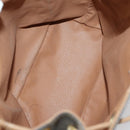 CELINE Macadam Canvas Backpack PVC Leather Brown Gold Auth 144490-10