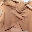 CELINE Macadam Canvas Backpack PVC Leather Brown Gold Auth 144490-22