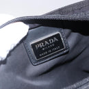 PRADA Shoulder Bag Nylon Black Silver Auth 144491-19