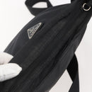 PRADA Shoulder Bag Nylon Black Silver Auth 144491-6