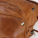 Chloe Betty Shoulder Bag Leather Brown Silver gold Auth 144492-15