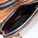 Chloe Betty Shoulder Bag Leather Brown Silver gold Auth 144492-21