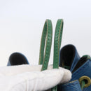 LOUIS VUITTON Epi Noe Shoulder Bag Bicolor Green Blue M44044 LV Auth 144494-10