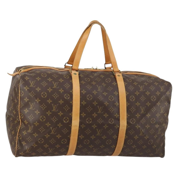 LOUIS VUITTON Monogram Sac Souple 55 Boston Bag M41622 LV Auth 144496