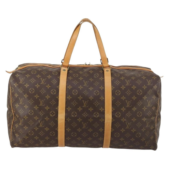 LOUIS VUITTON Monogram Sac Souple 55 Boston Bag M41622 LV Auth 144496