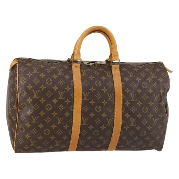 LOUIS VUITTON Monogram Keepall 50 Boston Bag M41426 LV Auth 144497