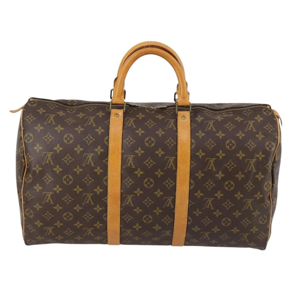 LOUIS VUITTON Monogram Keepall 50 Boston Bag M41426 LV Auth 144497