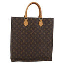 LOUIS VUITTON Monogram Sac Plat Hand Bag M51140 LV Auth 144500-1