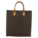 LOUIS VUITTON Monogram Sac Plat Hand Bag M51140 LV Auth 144500-13
