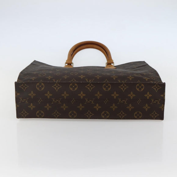 LOUIS VUITTON Monogram Sac Plat Hand Bag M51140 LV Auth 144500