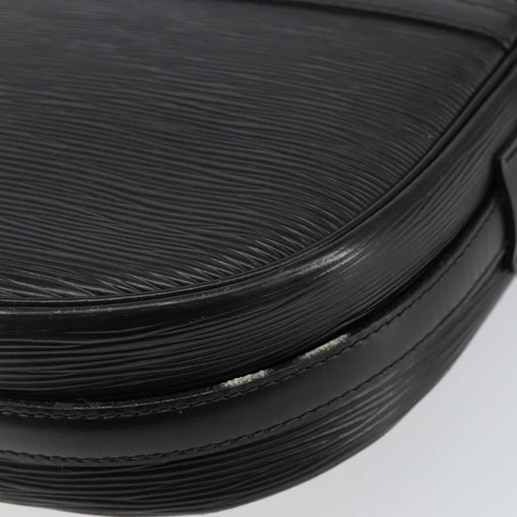 LOUIS VUITTON Epi Jeune Fille MM Umhängetasche Schwarz M52152 LV Auth 144505A