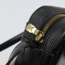 LOUIS VUITTON Epi Jeune Fille MM Umhängetasche Schwarz M52152 LV Auth 144505A-9