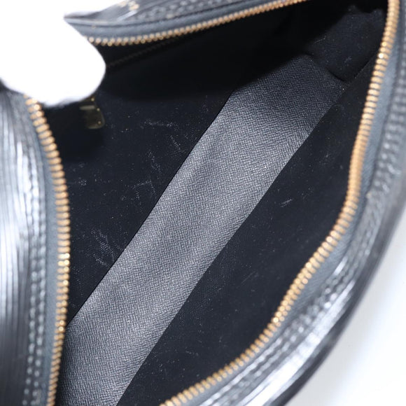 LOUIS VUITTON Epi Jeune Fille MM Umhängetasche Schwarz M52152 LV Auth 144505A