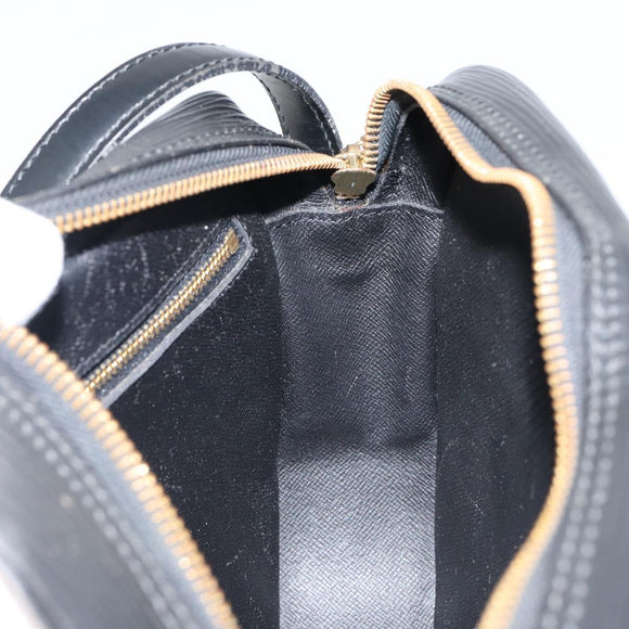 LOUIS VUITTON Epi Jeune Fille MM Umhängetasche Schwarz M52152 LV Auth 144505A