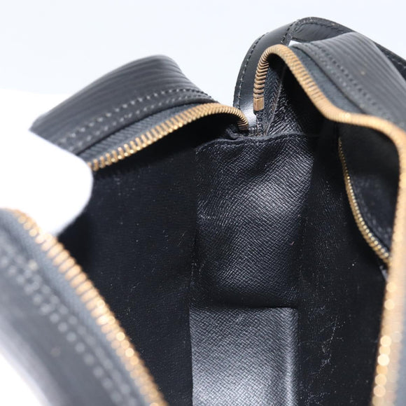 LOUIS VUITTON Epi Jeune Fille MM Shoulder Bag Black M52152 LV Auth 144505