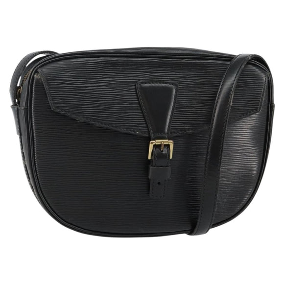 LOUIS VUITTON Epi Jeune Fille MM Umhängetasche Schwarz M52152 LV Auth 144505A